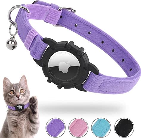 Feeyar Airtag Cat Collarintegrated Kitten Collar With Apple Holder