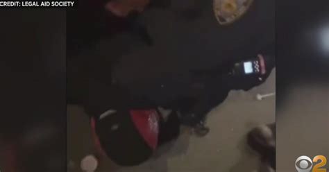 Nypd Investigating Video Appearing To Show Officer With Knee On Mans Neck During Arrest Cbs