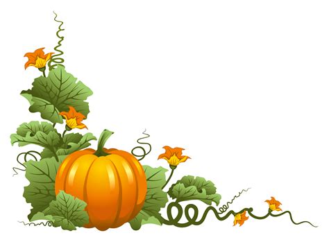 Pumpkin Vine Border Clip Art 10 Free Cliparts Download Images On