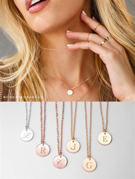 Necklaces For Women 14k Gold Necklaces For Women Initial Etsy