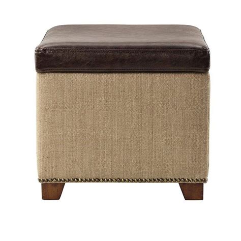 Home Decorators Collection Ethan Brown Storage Ottoman 7159100740 The