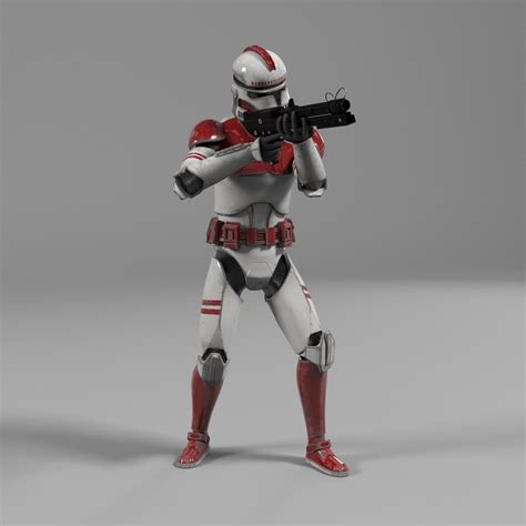 Clone Trooper Star Wars Rigged 3d Model Animated Rigged Cgtrader