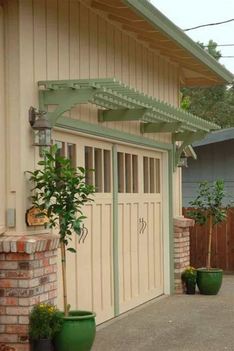 Landscaping And Outdoor Building Home Garage Pergola Painted Sage