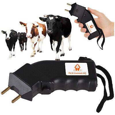 Electric Cattle Prod Prodder 4000V Shock Handheld Cow Livestock Stock