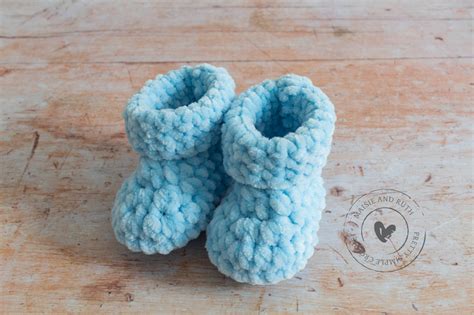Chunky Crochet Baby Booties A Free Pattern Maisie And Ruth 2022