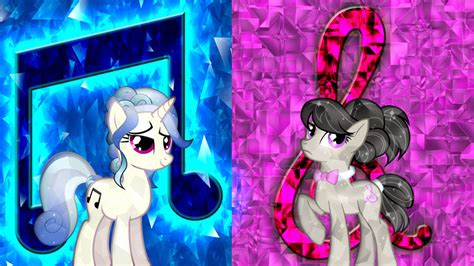 Crystal Vinyl Scratch And Octavia My Little Pony Friendship Is Magic