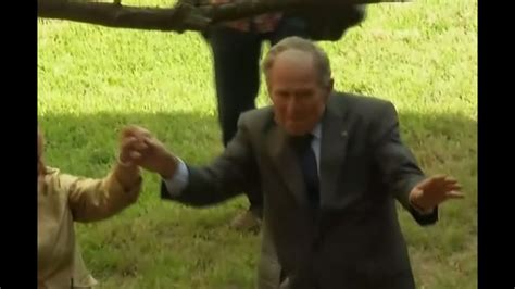 George W Bush Dances At 10th Katrina Anniversary Youtube