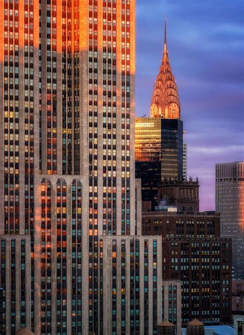 Sunset On The Empire State Building By Dirk Seifert Source Chrysler