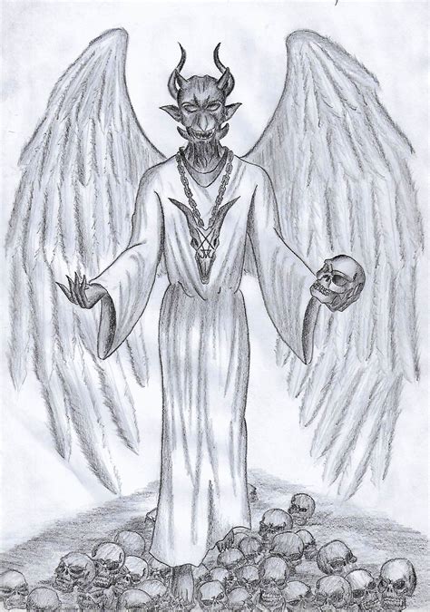 Devil From Heaven Pencil Drawing By Bilal Albar Bayyanullaah