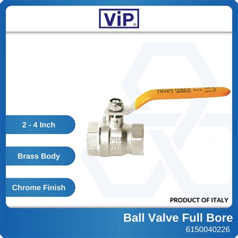 Vip343 2 2 1 2 3 4 Italy Brass Ball Valve Full Bore Shopee Malaysia