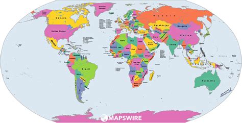 Free Political Maps Of The World Mapswire Com