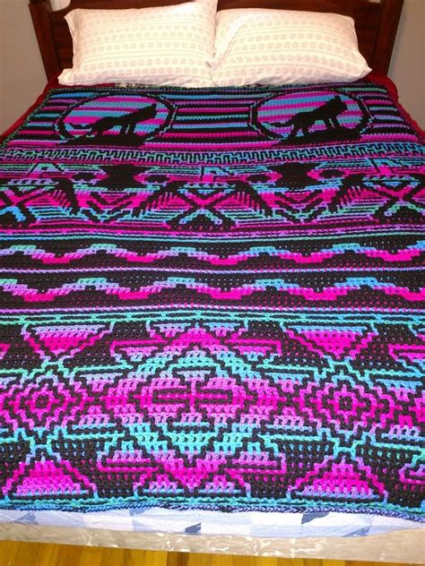 Native American Afghan Crochet Patterns Crocheted Item Pattern