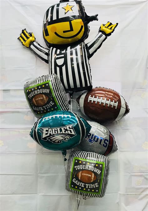 Super Bowl Referee Touchdown Mylar Balloons Bouquet Balloon Shop Nyc