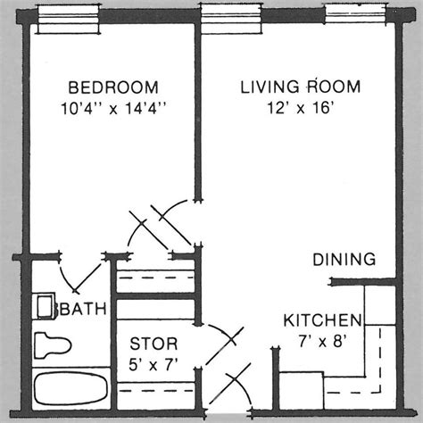 500 Square Foot Apartment Layout 500 Square Feet Apartment Floor Plan