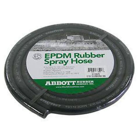 Abbott Rubber 38 In X 50 Ft 150 Psi Epdm Rubber Spray Hose