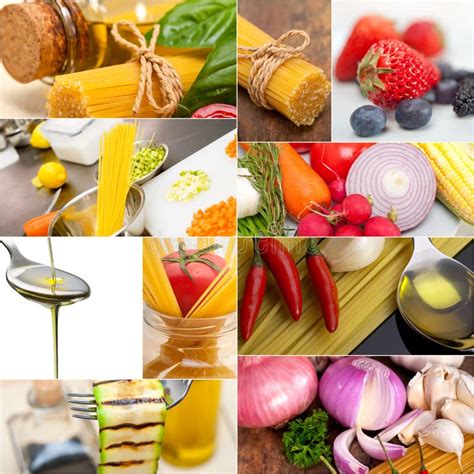 Healthy Vegetarian Vegan Food Collage Stock Image Image Of Background