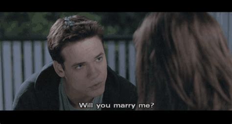 This list is a collection of over a hundred and fifty replies you can use to answer the question, will you marry me? keep in mind that you don't have to consult this list only for serious marriage proposals. A Walk to Remember quotes - MOVIE QUOTES