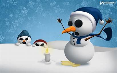 Snowman Wallpapers Christmas Widescreen Penguin Desktop Background