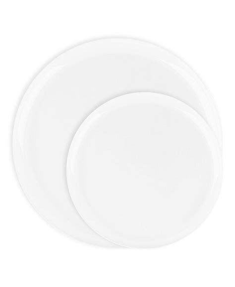 Smarty Had A Party White Flat Round Disposable Plastic Dinnerware Value