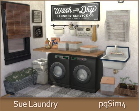 The Sims 4 Sue Laundry At Pqsims4 The Sims Book