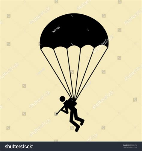 Parachute Vector Stock Vector 206992672 Shutterstock