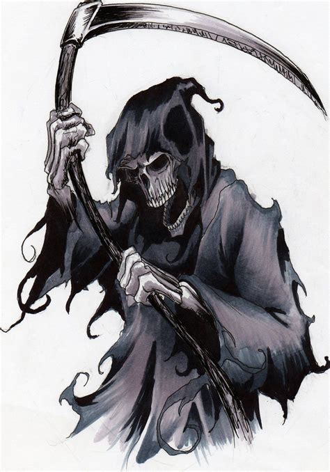Reaper Reaper Tattoo Grim Reaper Drawing Reaper Drawing
