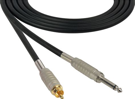 Mogami Audio Cable 14 Inch Ts Mono Male To Rca Male 100 Foot Black