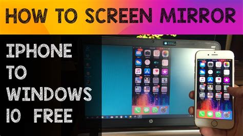 How To Screen Mirror Iphone To Windows 10 For Free Youtube