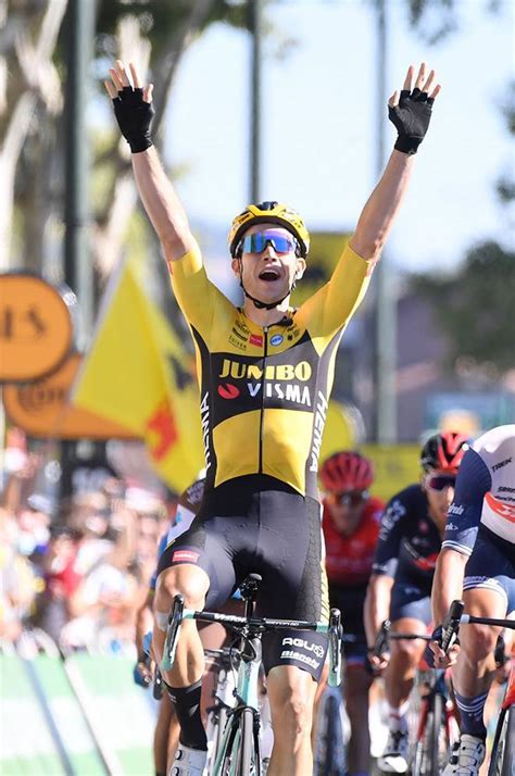 Georges & sarah ‍ cyclist @jumbovisma_road & @redbullbe athlete godfather @towalkagain 'stilstaan is. Le Tour de France: Wout Van Aert claims his second 2020 Tour Stage Victory - Loveland Beacon