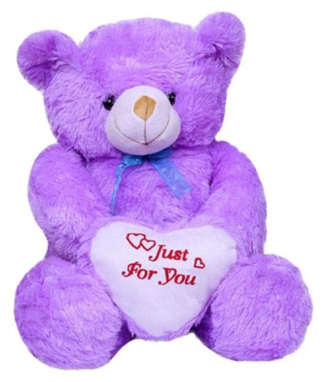 Sk Trading Cute Purple And Heart Teddy Bear 80 Cm Buy Sk Trading Cute Purple And Heart Teddy