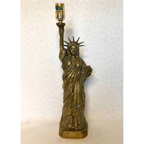 Vintage Brass Statue Of Liberty Lamp Chairish