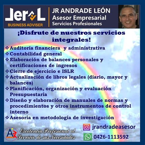 Lic Esp JesÚs Rodolfo Andrade LeÓn Servicios Profesionales