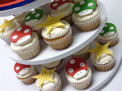 Mario cupcake recipes and cute cookies | 10 cute cupcake decorating design ideas for party ▽ link video Pin on Customer Cake Ideas