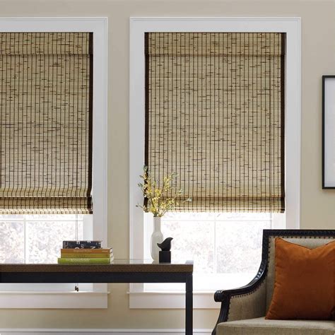 Tortoise Natural Bamboo Roman Shade Bamboo Roman Shades Bamboo