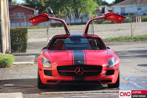 Find your perfect car with edmunds expert reviews, car comparisons, and pricing tools. Mercedes SLS Full Wrap In Satin Carmine Red Film | CWDWRAP