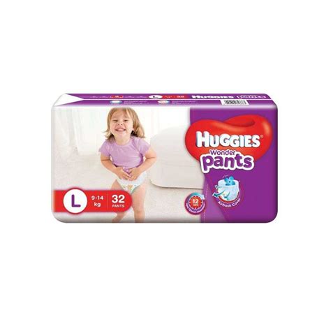 Huggies Baby Diaper Wonder Pants L 9 14kg 32pcs Ehavene