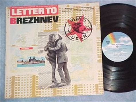 Soundtrack film letter to god? LETTER TO BREZHNEV--NM 1985 Movie Soundtrack LP