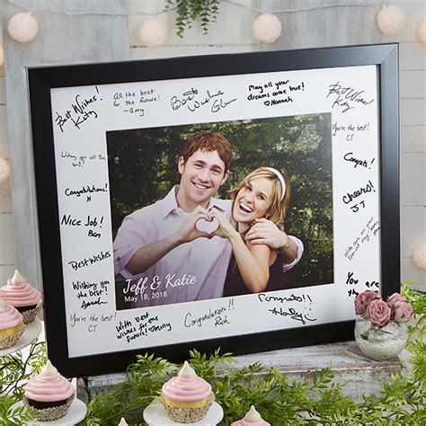 Personalized 8x10 Wedding Autograph Picture Frame Couple Wedding