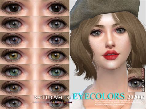 S Club Wm Ts4 Eyecolors 202002 The Sims 4 Catalog