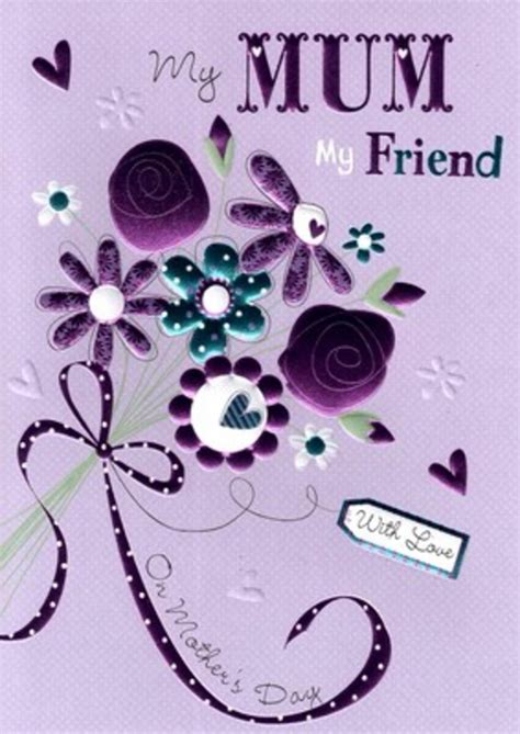Pretty Mum My Friend Mothers Day Card Cards Love Kates