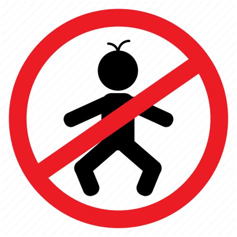 Baby Ban Child Enter No Notice Sign Icon Download On Iconfinder