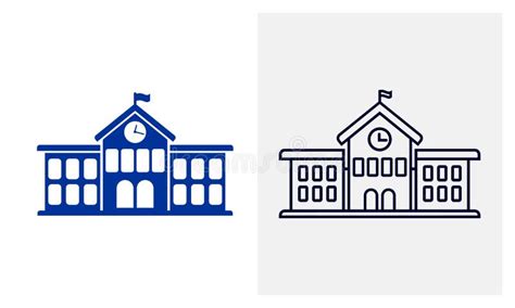 University Building Icon Logo Vector Template Education Icon Concepts