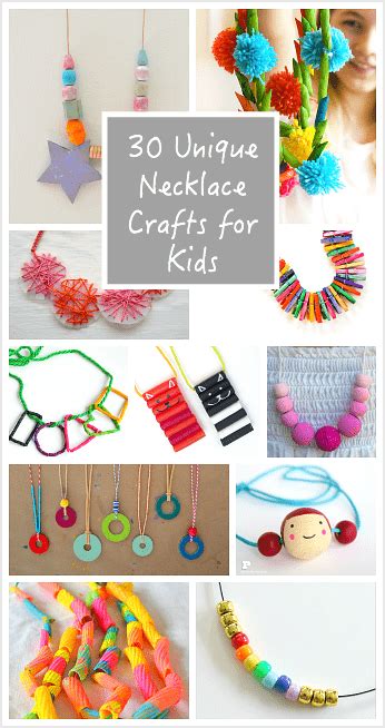 30 Unique Necklace Crafts For Kids Buggy And Buddy