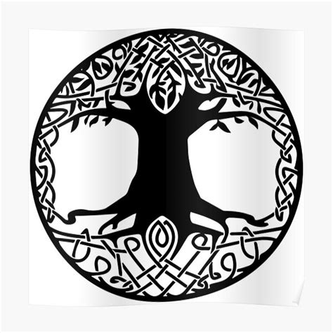 Tree Of Life Viking Symbol Posters Redbubble