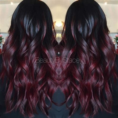 This color trend is drop dead. Pin by S.j. Leggett on Hair | Burgundy hair, Red ombre ...