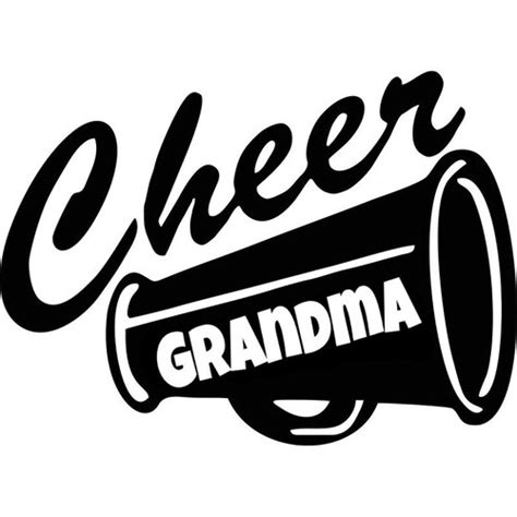 cheer grandma svg cheerleading grandma shirt svg cheer etsy