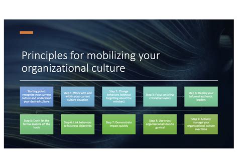 10 Principles For Mobilizing Your Organisational Culture Human