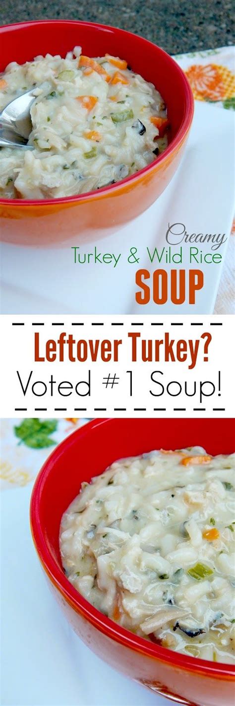 Make dressing in a jar and leave for up to 2 days. Creamy Turkey & Wild Rice Soup | Turkey wild rice soup ...