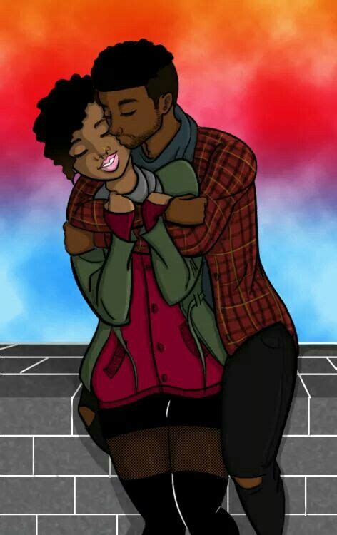Pin By Veronica Alderson On Awesome Curls Black Couple Art Black