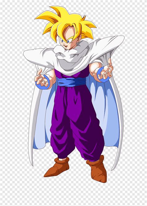 Gohan Goku Troncos Majin Buu Vegeta Adolescente P Rpura Vertebrado